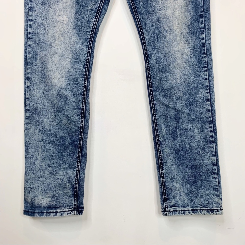 MENS AMONGST OTHERS Slim Stretch acid wash jeans 1969 - Picture 3 of 12